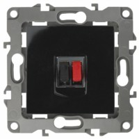 12-3111-06 ЭРА Розетка аудио IP20 12 чёрный
