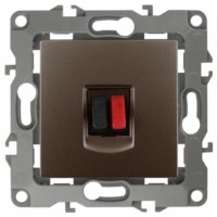 12-3111-13 ЭРА Розетка аудио IP20 12 бронза