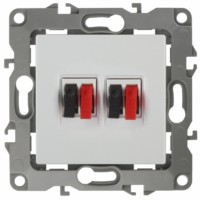 12-3112-01 ЭРА Розетка аудио двойная IP20 12 белый