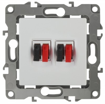 12-3112-01 ЭРА Розетка аудио двойная IP20 12 белый