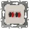 12-3112-02 ЭРА Розетка аудио двойная IP20 12 слоновая кость