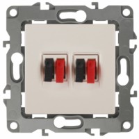 12-3112-02 ЭРА Розетка аудио двойная IP20 12 слоновая кость