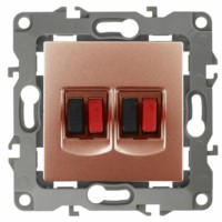 12-3112-14 ЭРА Розетка аудио двойная IP20 12 медь