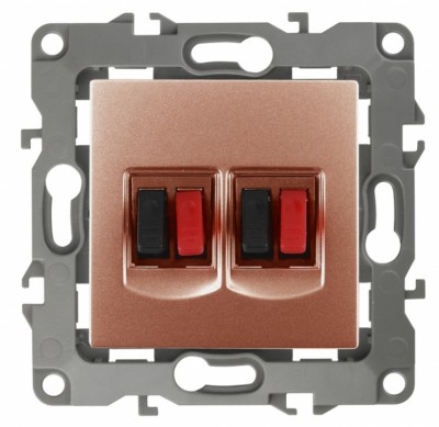 12-3112-14 ЭРА Розетка аудио двойная IP20 12 медь