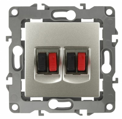 12-3112-15 ЭРА Розетка аудио двойная IP20 12 перламутр