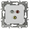12-3113-01 ЭРА Розетка RCA IP20 12 белый