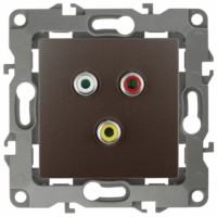 12-3113-13 ЭРА Розетка RCA IP20 12 бронза
