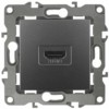 12-3114-12 ЭРА Розетка HDMI IP20 12 графит