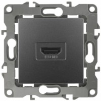 12-3114-12 ЭРА Розетка HDMI IP20 12 графит