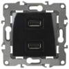 12-4110-06 ЭРА Устройство зарядное USB, 230В/5В-2100мА, IP20, Эра12, чёрный