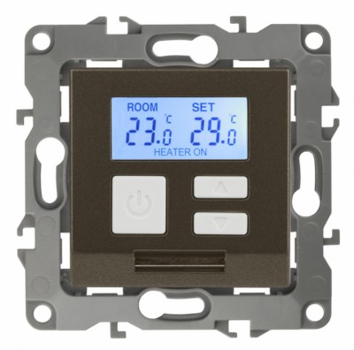 12-4111-13 ЭРА Терморегулятор универс. 230В-Imax16А, IP20, Эра12, бронза