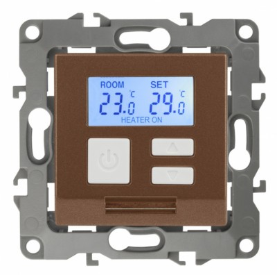 12-4111-14 ЭРА Терморегулятор универс. 230В-Imax16А, IP20, Эра12, медь