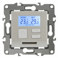 12-4111-15 ЭРА Терморегулятор универс. 230В-Imax16А, IP20, Эра12, перламутр