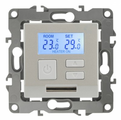 12-4111-15 ЭРА Терморегулятор универс. 230В-Imax16А, IP20, Эра12, перламутр