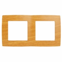 12-5002-07 ЭРА Рамка на 2 поста, Эра12, ольха