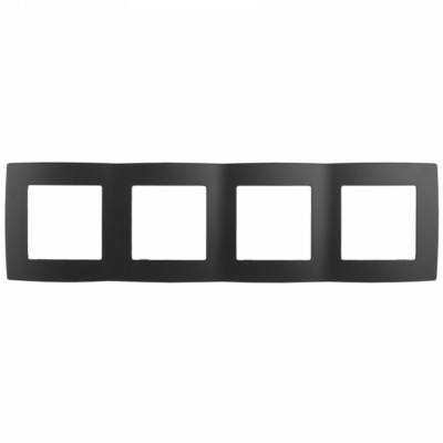 12-5004-05 ЭРА Рамка на 4 поста, Эра12, антрацит