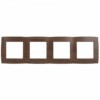 12-5004-10 ЭРА Рамка на 4 поста, Эра12, венге