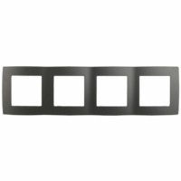 12-5004-12 ЭРА Рамка на 4 поста, Эра12, графит