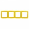 12-5004-21 ЭРА Рамка на 4 поста, Эра12, жёлтый
