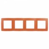 12-5004-22 ЭРА Рамка на 4 поста, Эра12, оранжевый