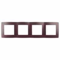 12-5004-25 ЭРА Рамка на 4 поста, Эра12, бордо