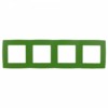 12-5004-27 ЭРА Рамка на 4 поста, Эра12, зелёный