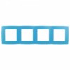 12-5004-28 ЭРА Рамка на 4 поста, Эра12, голубой