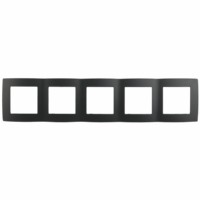 12-5005-05 ЭРА Рамка на 5 постов, Эра12, антрацит