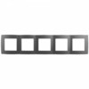 12-5005-12 ЭРА Рамка на 5 постов, Эра12, графит