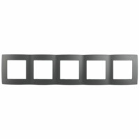 12-5005-12 ЭРА Рамка на 5 постов, Эра12, графит