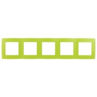 12-5005-26 ЭРА Рамка на 5 постов, Эра12, лайм