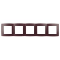 12-5005-25 ЭРА Рамка на 5 постов, Эра12, бордо