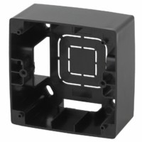 Коробка КМЭУ ОП 1 пост чёрный Эра 12-6101-06