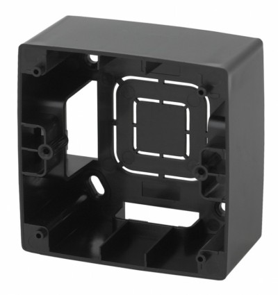 Коробка КМЭУ ОП 1 пост чёрный Эра 12-6101-06