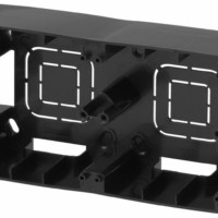 Коробка КМЭУ ОП 2 поста чёрный Эра 12-6102-06