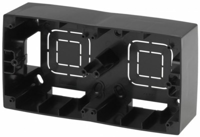 Коробка КМЭУ ОП 2 поста чёрный Эра 12-6102-06