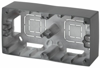 Коробка КМЭУ ОП 2 поста графит Эра 12-6102-12