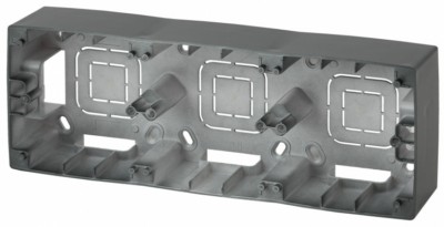 Коробка КМЭУ ОП 3 поста антрацит Эра 12-6103-05