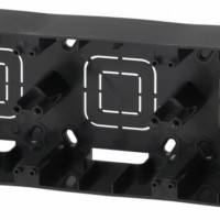 Коробка КМЭУ ОП 3 поста чёрный Эра 12-6103-06