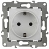 12А-2002-01 ЭРА Розетка 2P+E Schuko со шторками 16АХ-250В 12 Al+Cu белый