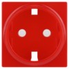 Накладка для розетки ЭРА Серия 12 12-6301-23 на 12-2101, 12-2102, 14-2101, 14-2102 сменная, красный