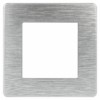Рамка для розеток и выключателей ЭРА Серия 12 12-5101-03 на 1 пост, Сатин, алюминий