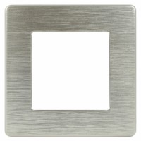 Рамка для розеток и выключателей ЭРА Серия 12 12-5101-04 на 1 пост, Сатин, шампань