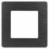 Рамка для розеток и выключателей ЭРА Серия 12 12-5101-12 на 1 пост, Сатин, графит