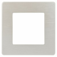 Рамка для розеток и выключателей ЭРА Серия 12 12-5101-15 на 1 пост, Сатин, перламутр