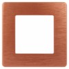 Рамка для розеток и выключателей ЭРА Серия 12 12-5101-14 на 1 пост, Сатин, медь