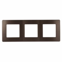 Рамка для розеток и выключателей ЭРА Серия 12 12-5103-13 на 3 поста, Сатин, бронза
