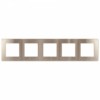 Рамка для розеток и выключателей ЭРА Серия 12 12-5105-04 на 5 постов, Сатин, шампань
