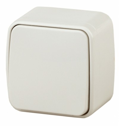 Выключатель 1кл. 10А-250В IP20 ОП Polo сл.кость Intro Эра 3-101-02