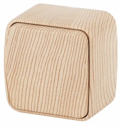 Выключатель 1кл. 10А-250В IP20 ОП Polo сосна Intro Эра 3-101-11